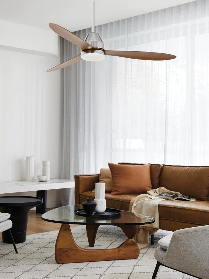 Lucci Air Whitehaven 56" Indoor/Outdoor Smart Wi-Fi DC Ceiling Fan with LED Light