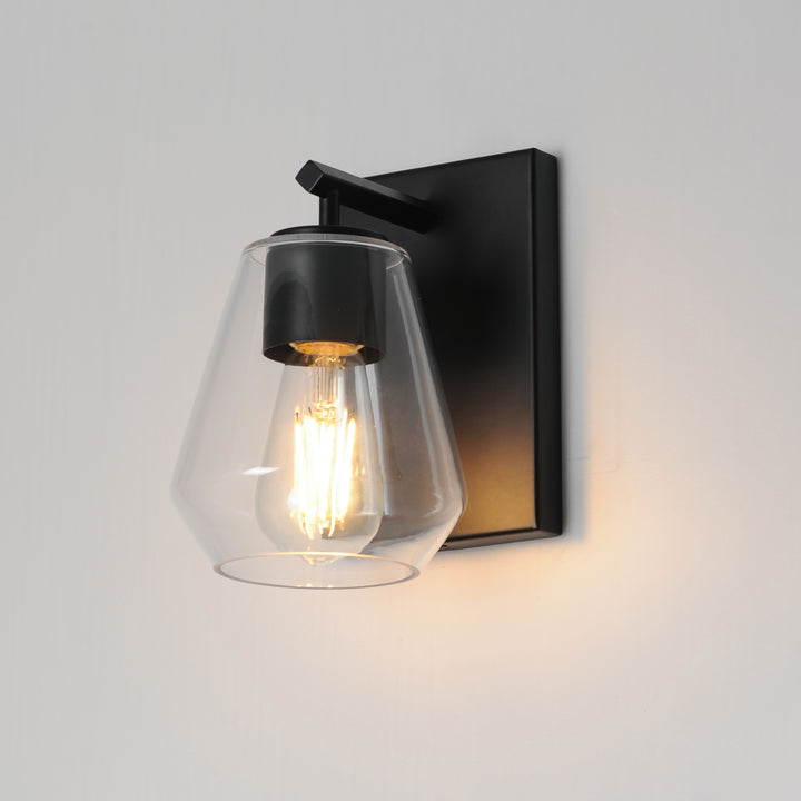 Geode 1-Light Sconce Black alternate view