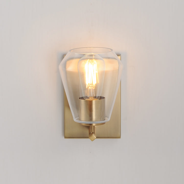 Geode 1-Light Sconce Natural Aged Brass alternate view