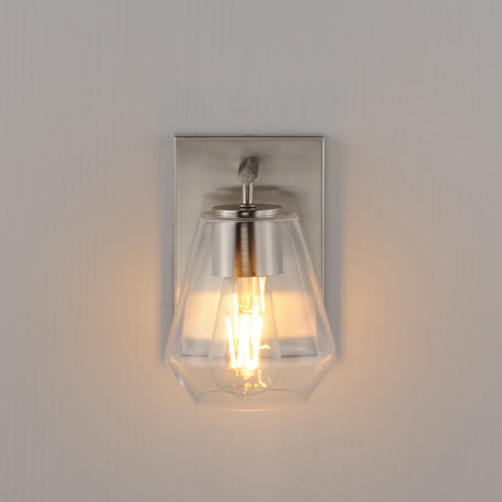 Geode 1-Light Sconce Satin Nickel alternate view