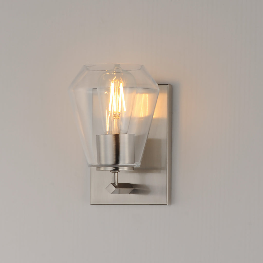 Geode 1-Light Sconce Satin Nickel alternate view