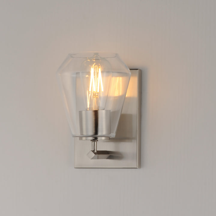 Geode 1-Light Sconce Satin Nickel alternate view