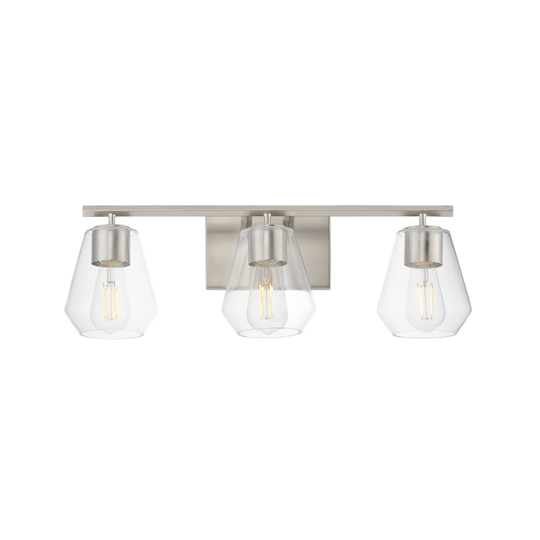 Geode Bath Vanity Satin Nickel