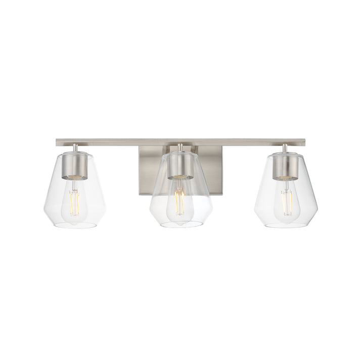 Geode Bath Vanity Satin Nickel
