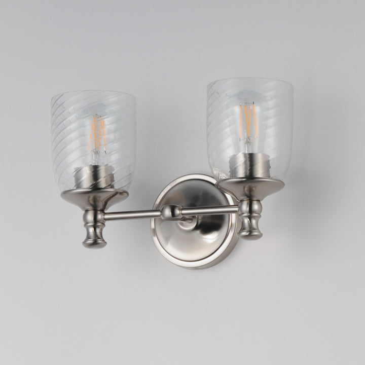 Swirl 2-Light Wall Sconce Satin Nickel alternate view