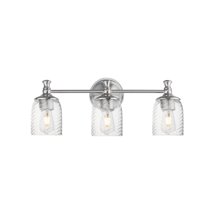 Swirl Bath Vanity Satin Nickel