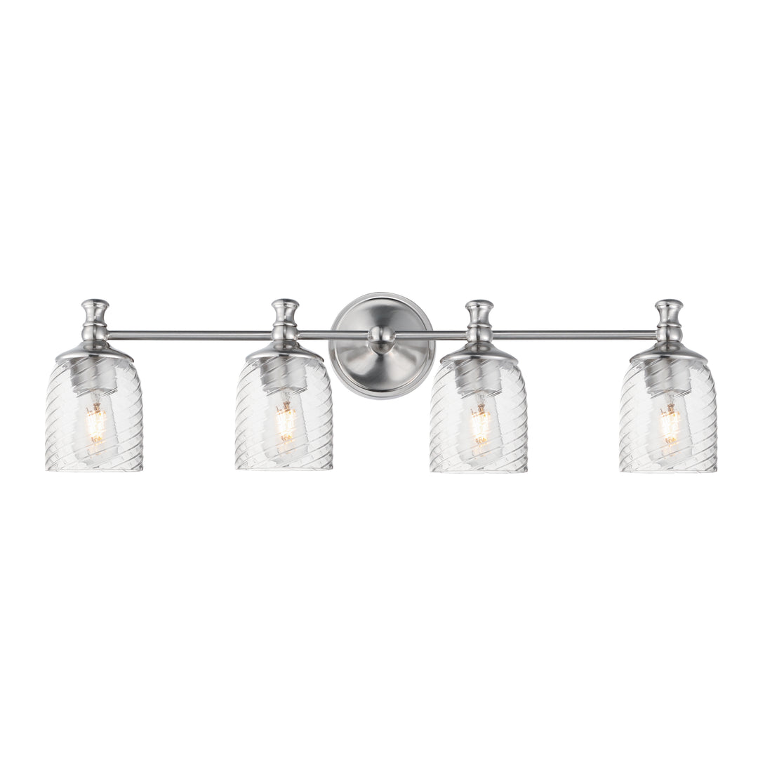 Swirl Bath Vanity Satin Nickel