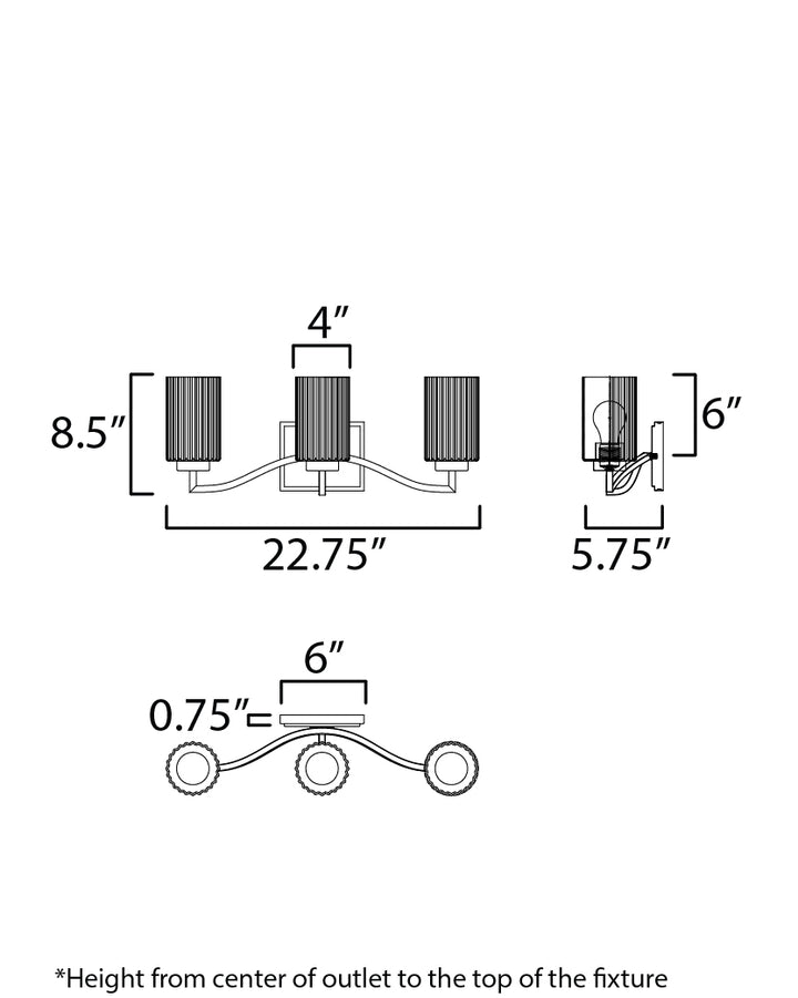 Rigata Bath Vanity dimensions diagram
