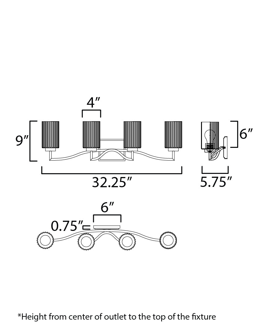 Rigata Bath Vanity dimensions diagram