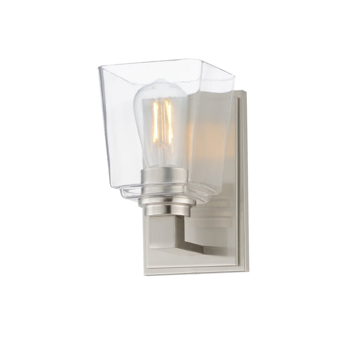 Cubos Wall Sconce Satin Nickel