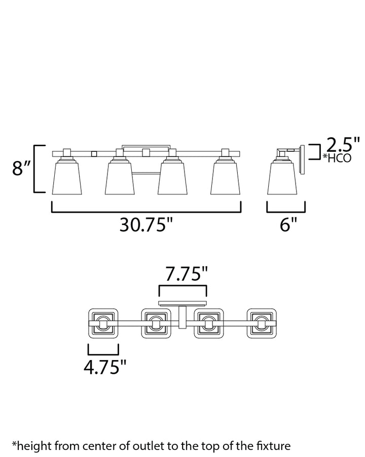 Cubos Bath Vanity dimensions diagram