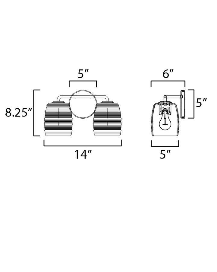 Honey Sconce dimensions diagram