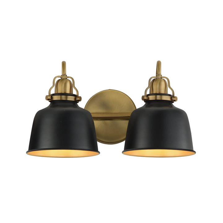 Hollis Sconce Black / Natural Aged Brass