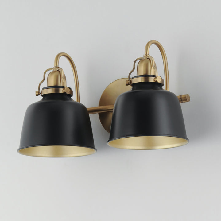 Hollis Sconce Black / Natural Aged Brass alternate view