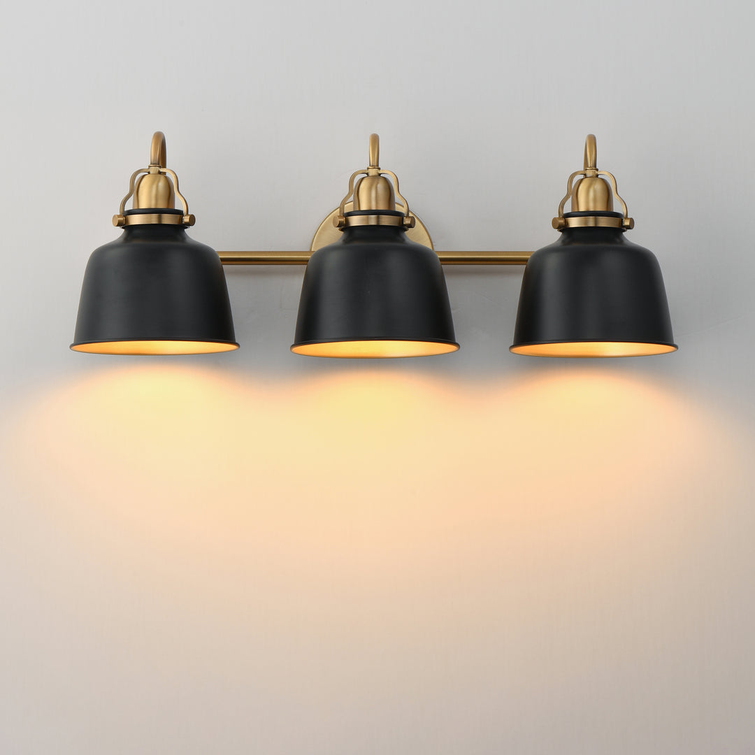 Hollis Sconce Black / Natural Aged Brass alternate view