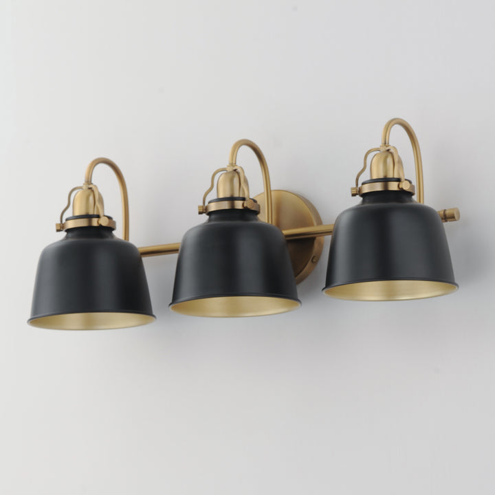 Hollis Sconce Black / Natural Aged Brass alternate view