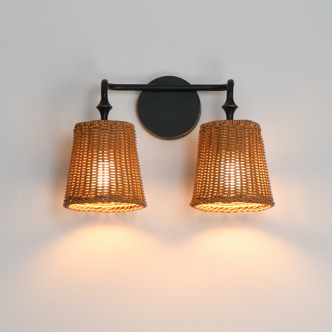 Baja Sconce Natural / Dark Bronze alternate view