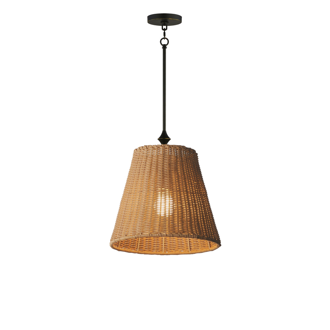 Baja Single Pendant Natural / Dark Bronze