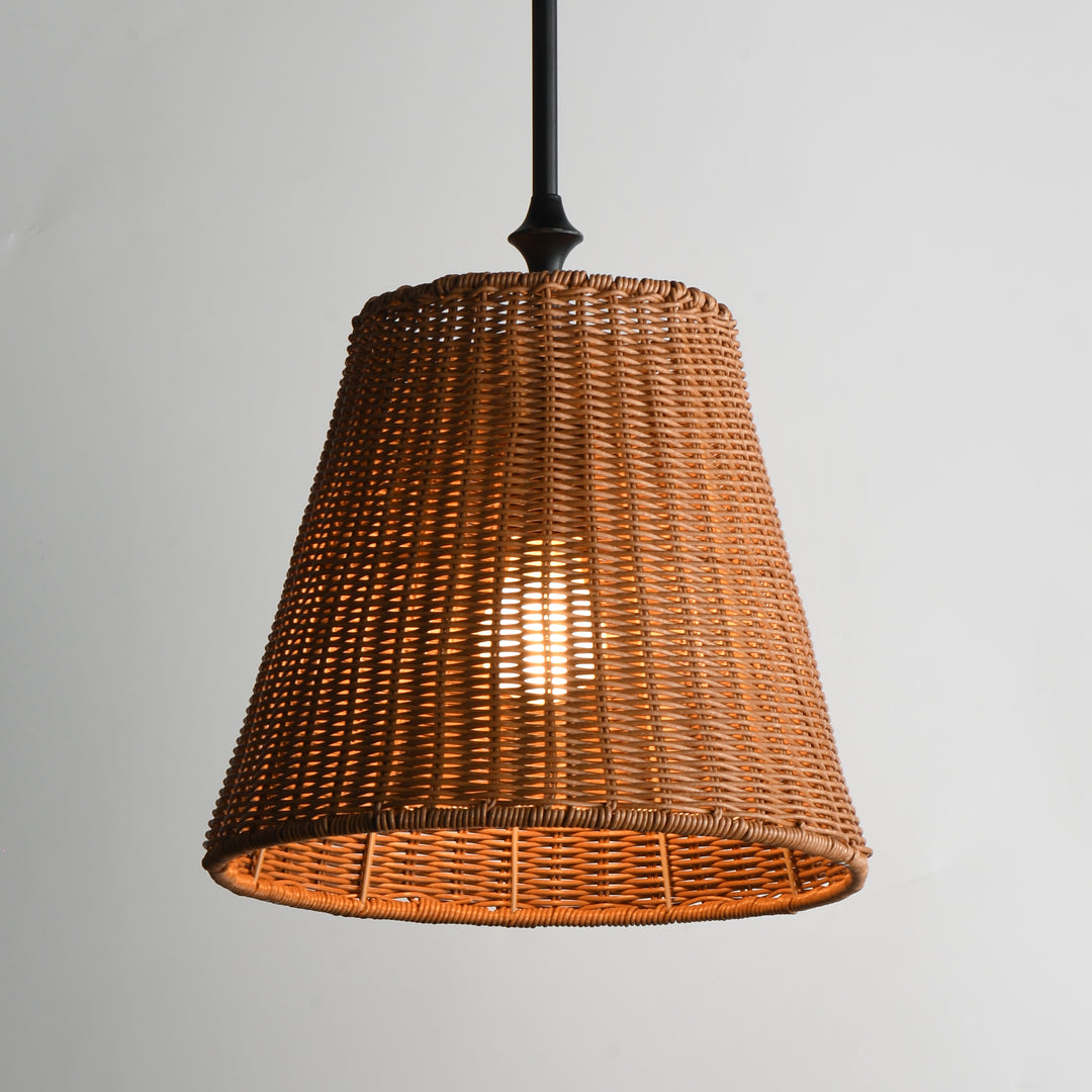 Baja Single Pendant Natural / Dark Bronze alternate view