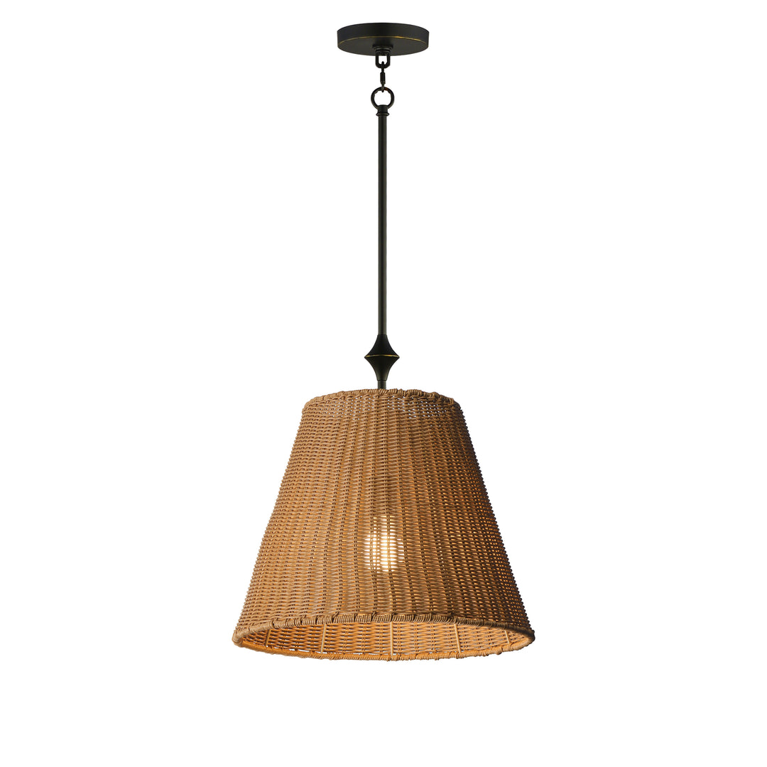 Baja Single Pendant Natural / Dark Bronze