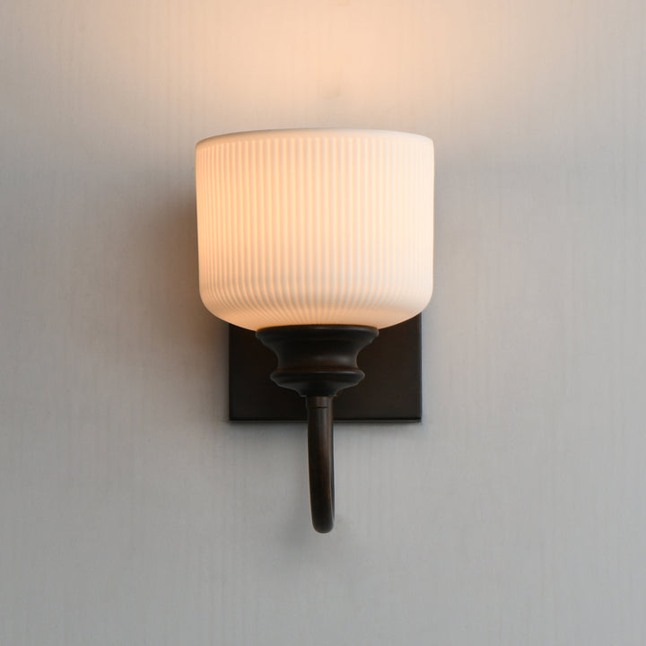 Bisque Wall Sconce White / Oil Rubbed Bronze alternate view