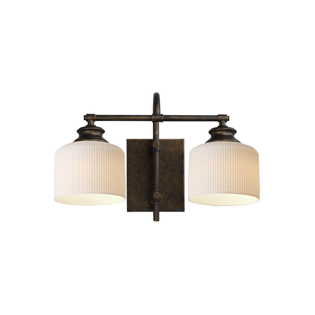 Bisque Wall Sconce White / Oil Rubbed Bronze
