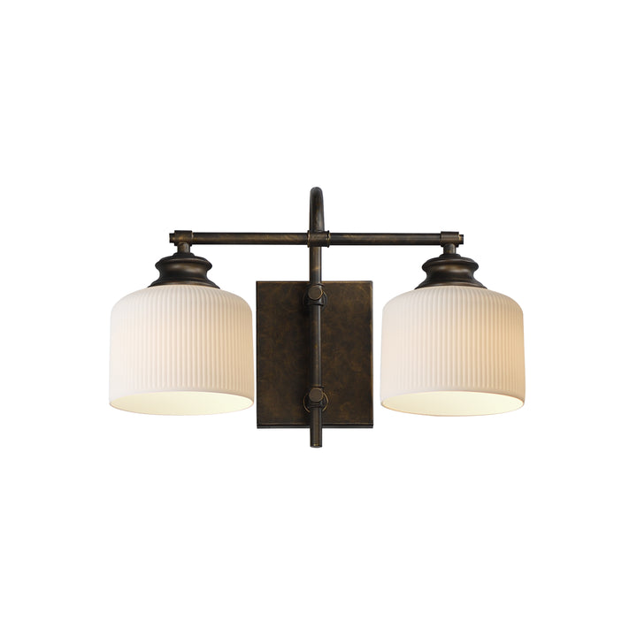 Bisque Wall Sconce White / Oil Rubbed Bronze