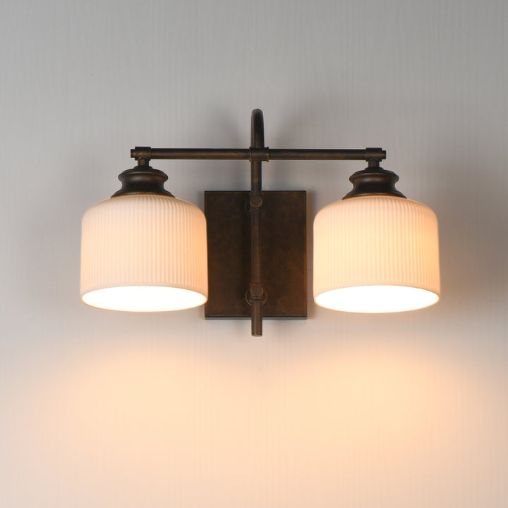 Bisque Wall Sconce White / Oil Rubbed Bronze alternate view