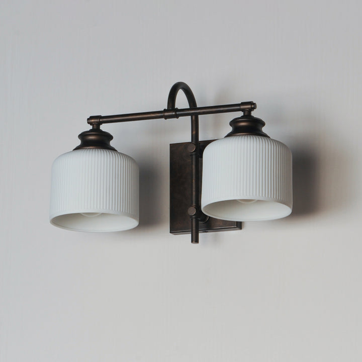 Bisque Wall Sconce White / Oil Rubbed Bronze alternate view