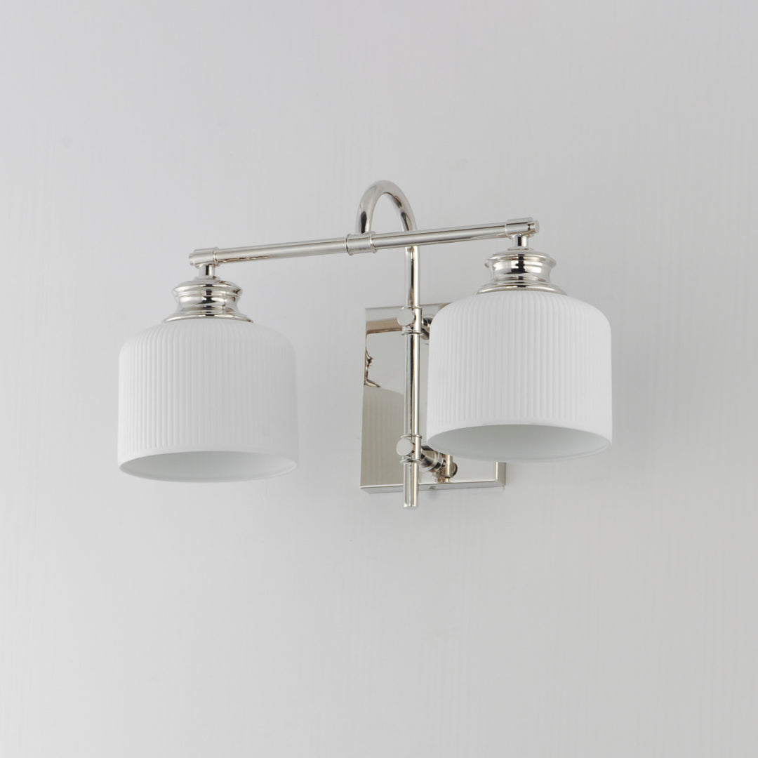 Bisque Wall Sconce White / Polished Nickel alternate view