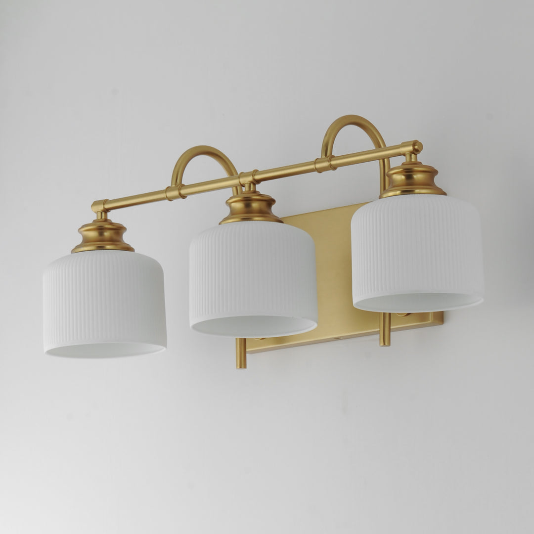 Bisque Bath Vanity White / Natural Aged Brass alternate view