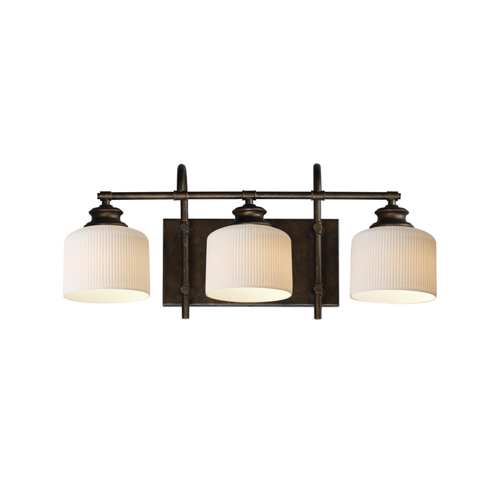 Bisque Bath Vanity White / Oil Rubbed Bronze