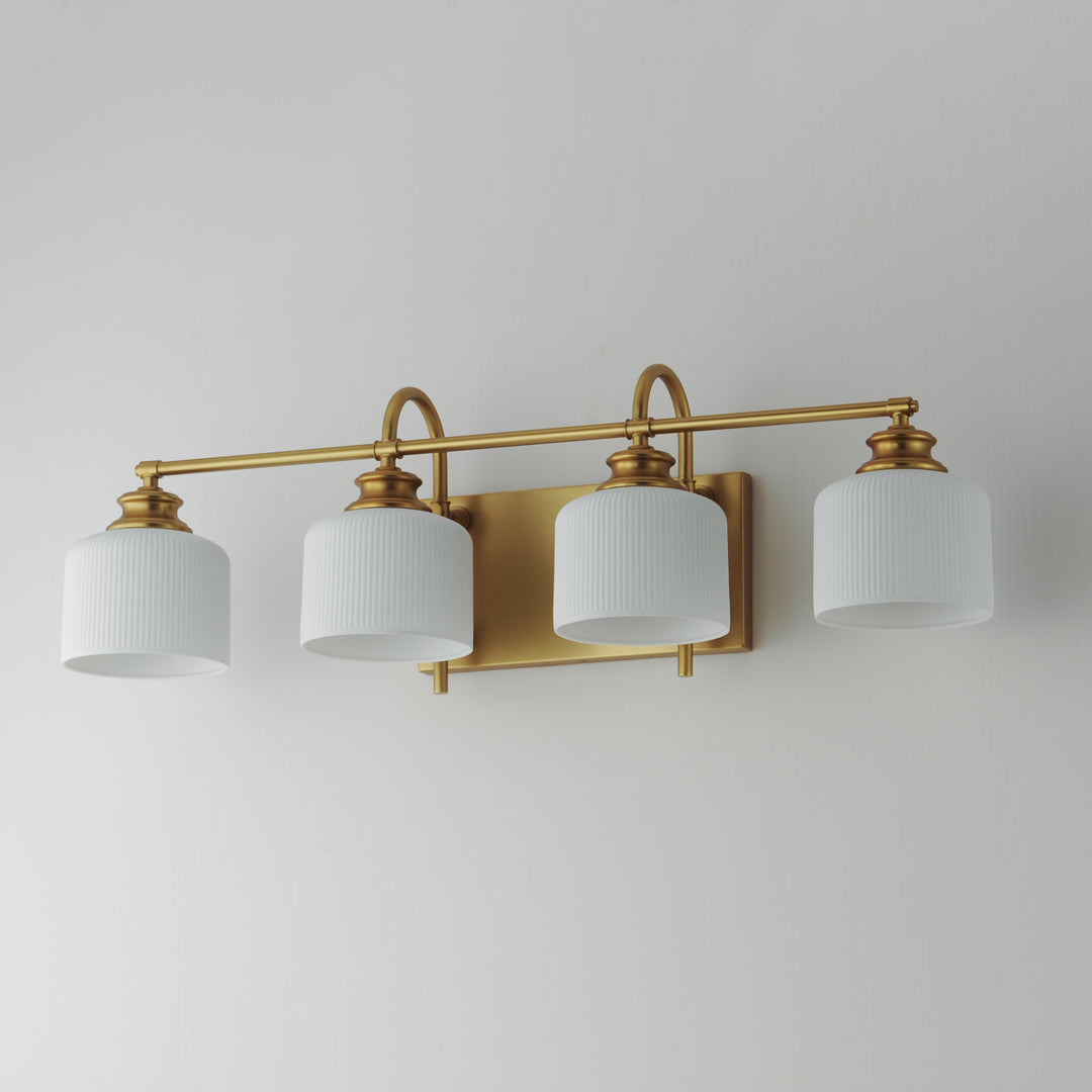 Bisque Bath Vanity White / Natural Aged Brass alternate view