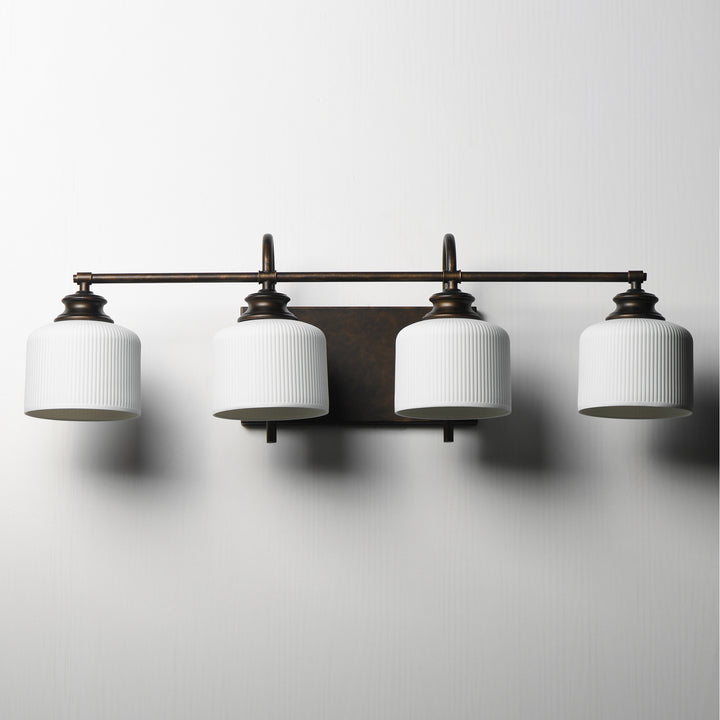Bisque Bath Vanity White / Oil Rubbed Bronze alternate view