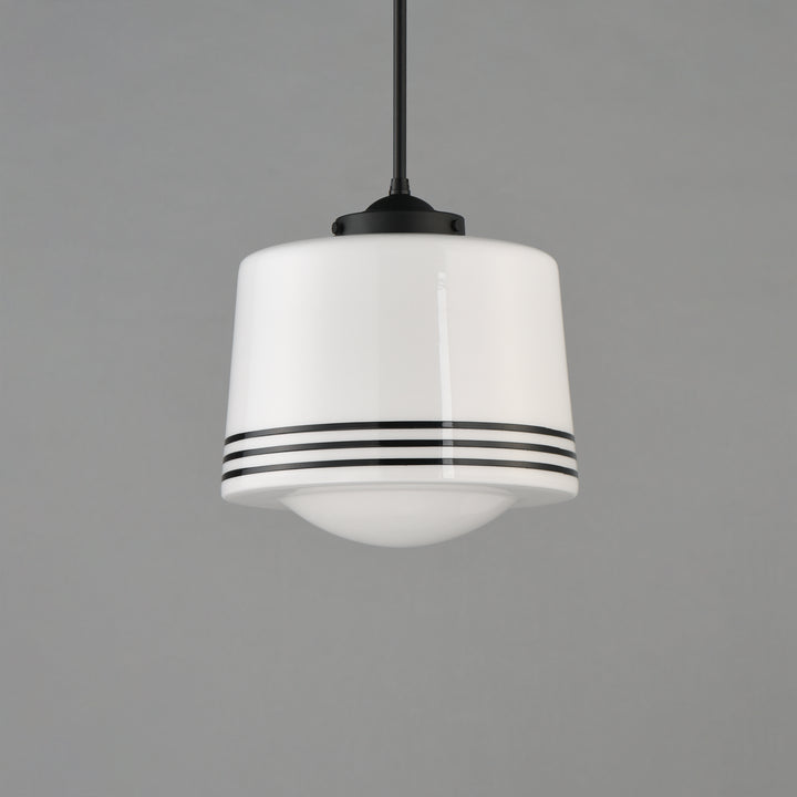 Eureka 1-Light Pendant White / Black alternate view