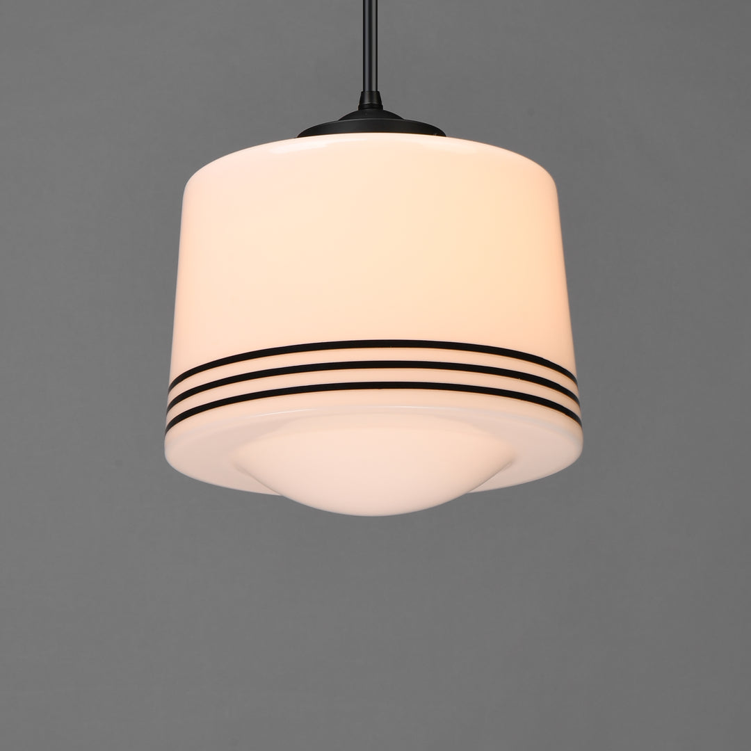 Eureka 1-Light Pendant White / Black alternate view