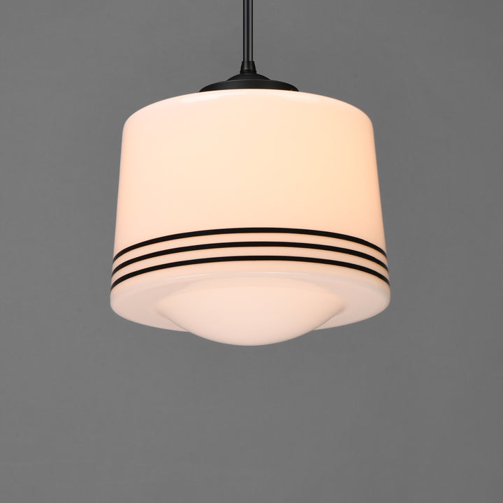 Eureka 1-Light Pendant White / Black alternate view