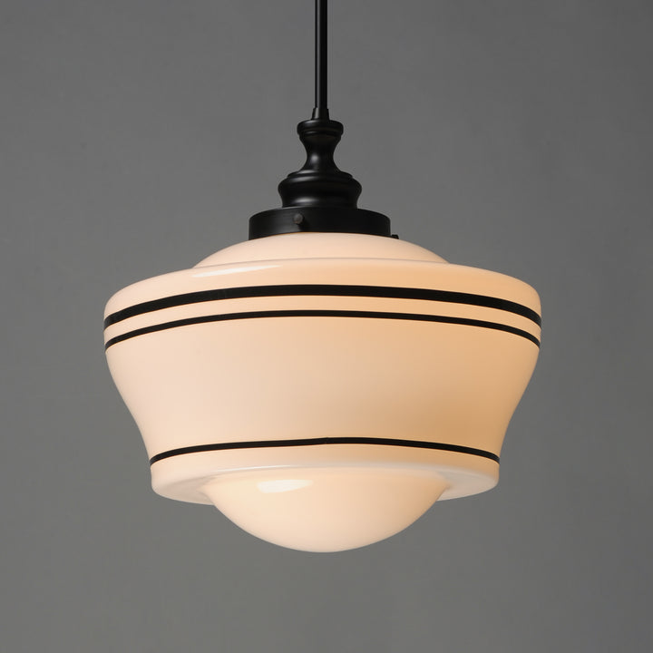Eureka 1-Light Pendant White / Black alternate view
