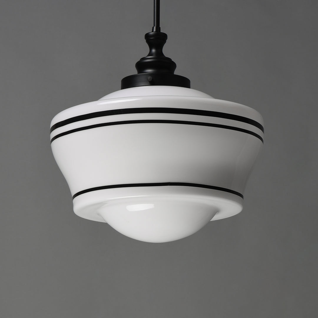 Eureka 1-Light Pendant White / Black alternate view