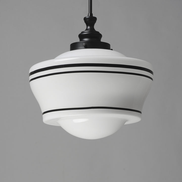 Eureka 1-Light Pendant White / Black alternate view