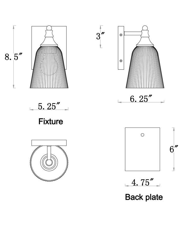 Julip Bath Vanity dimensions diagram
