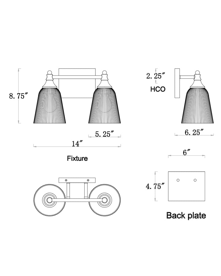 Julip Bath Vanity dimensions diagram