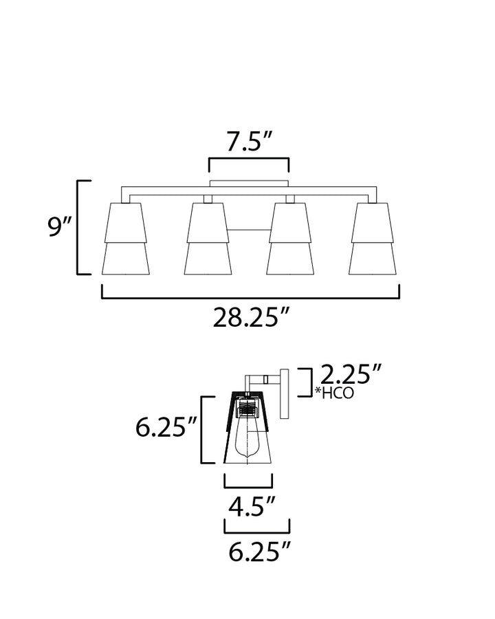 Carpenter Bath Vanity dimensions diagram