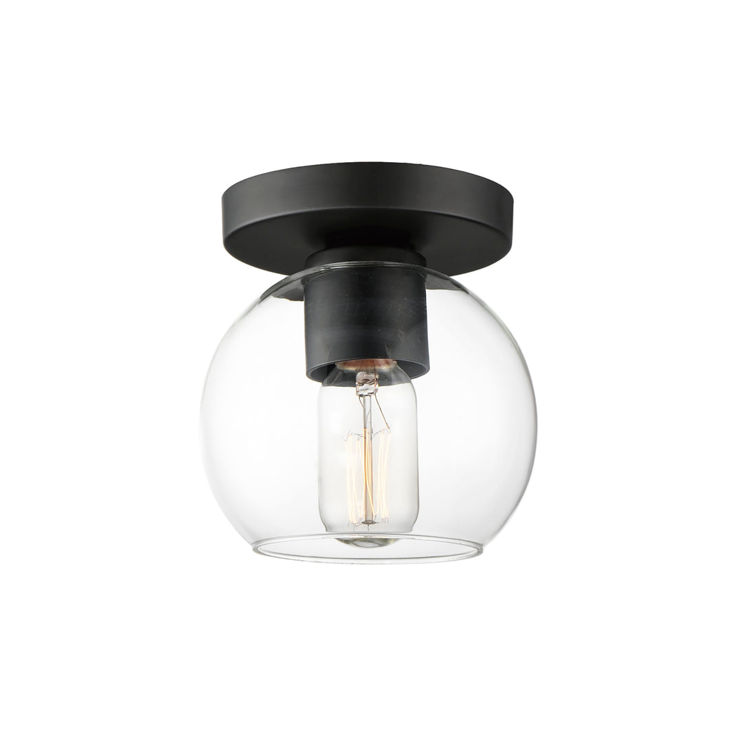 Knox 1-Light Flush Mount Black
