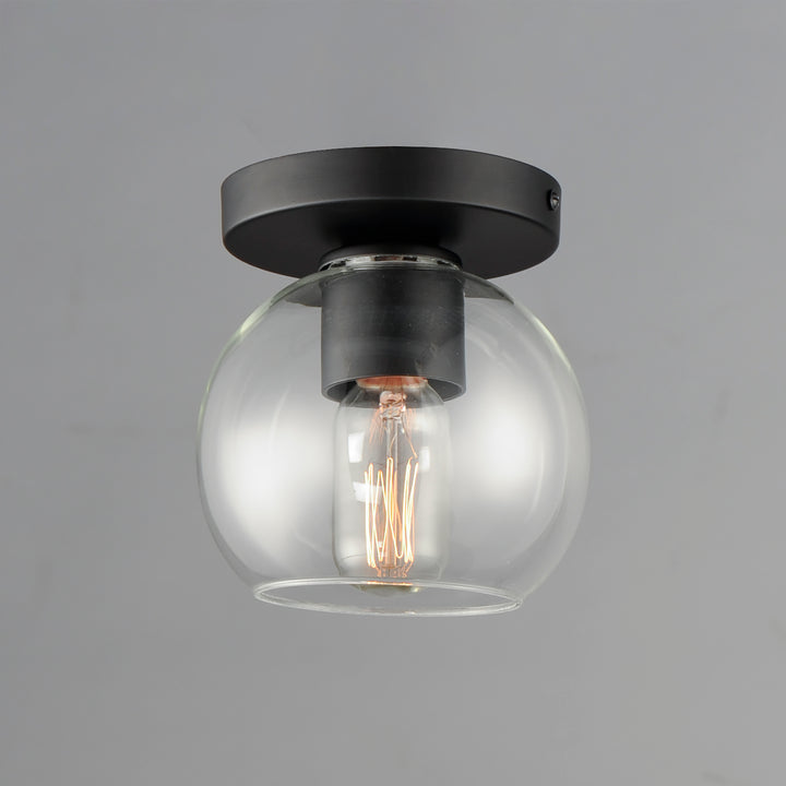 Knox 1-Light Flush Mount Black alternate view