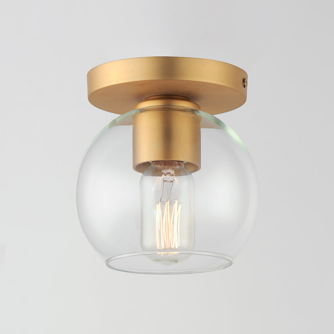 Knox 1-Light Flush Mount Natural Aged Brass alternate view