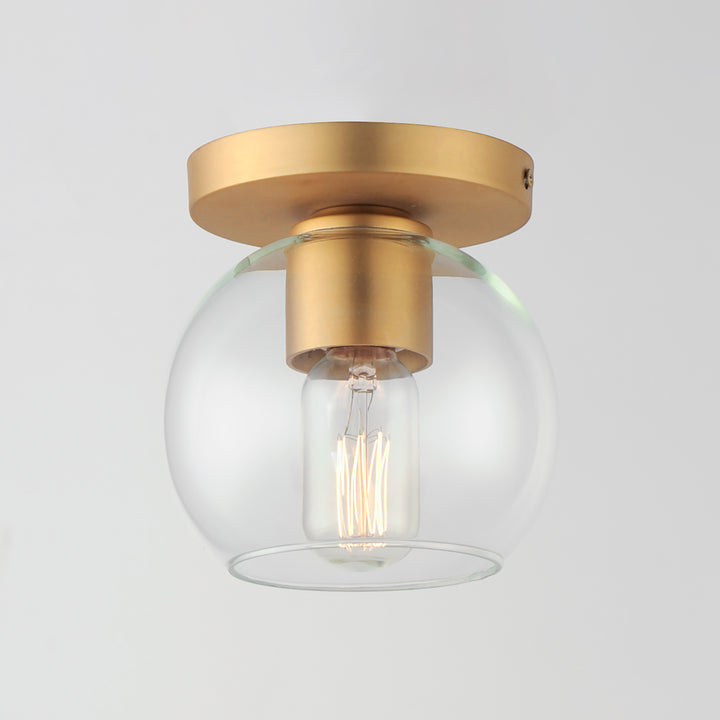 Knox 1-Light Flush Mount Natural Aged Brass alternate view