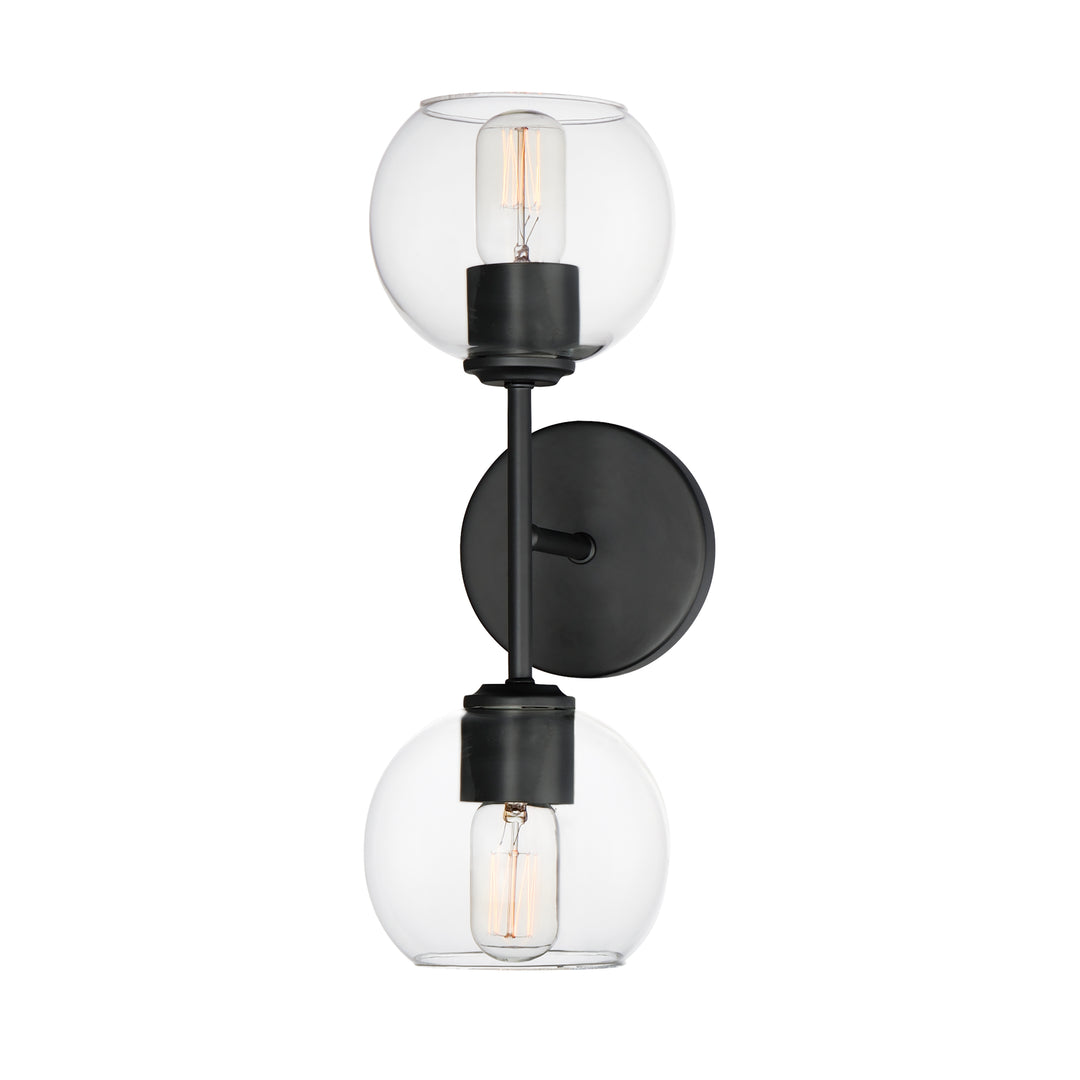 Knox 2-Light Wall Sconce Black