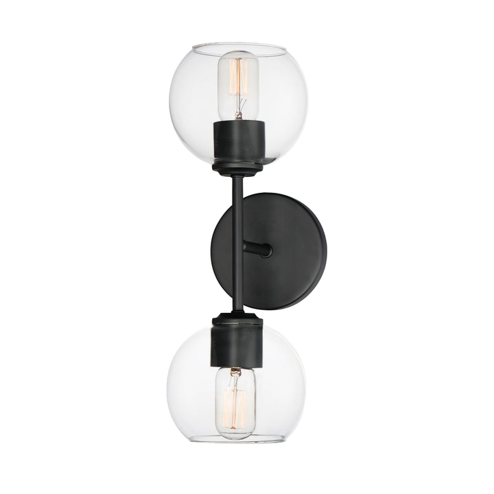 Knox 2-Light Wall Sconce Black