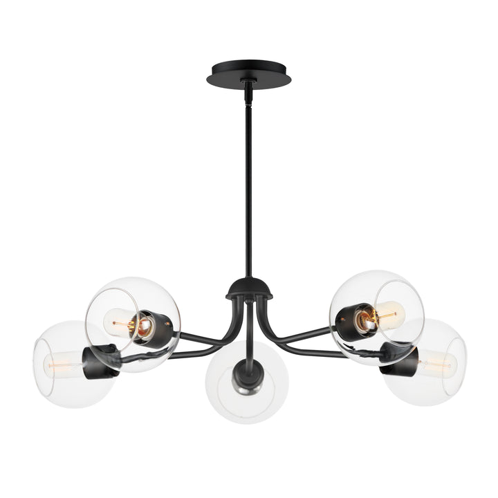 Knox 5-Light Globe Chandelier Black